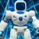 Un escudo protector digital rodeando una red de agentes de inteligencia artificial y servidores de tesorería frente a vectores de ataque e imprevistos operativos.